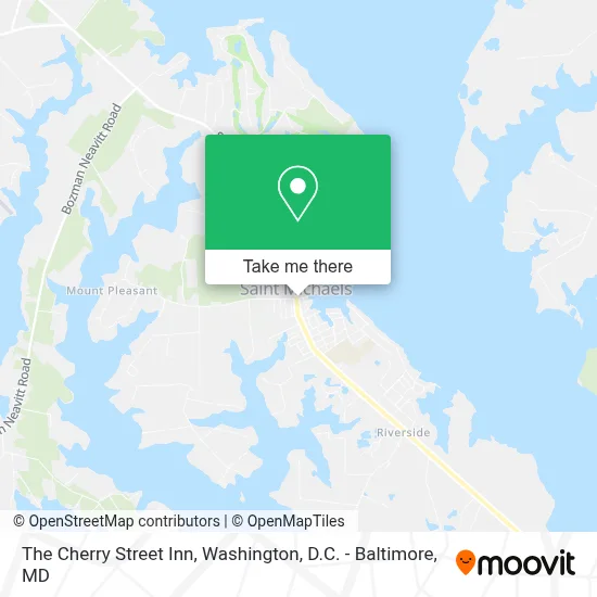 The Cherry Street Inn map