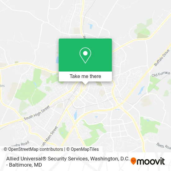 Allied Universal® Security Services map