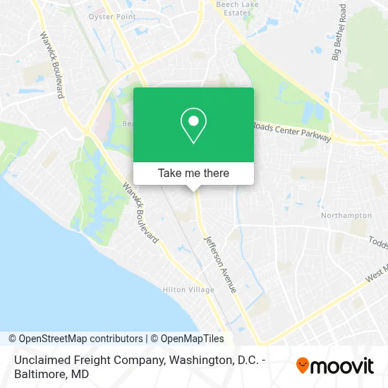 Unclaimed Freight Company map