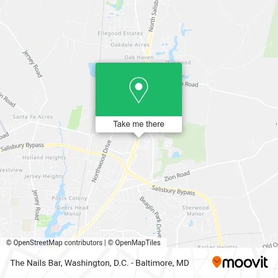 The Nails Bar map