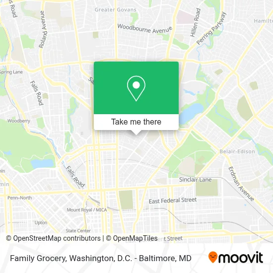 Family Grocery map