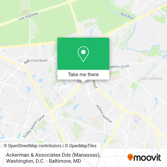 Ackerman & Associates Dds (Manassas) map