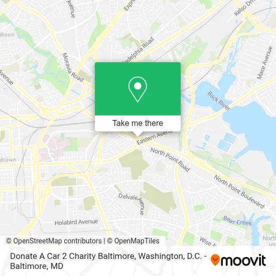 Donate A Car 2 Charity Baltimore map