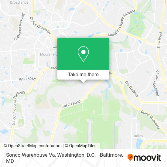 Sonco Warehouse Va map