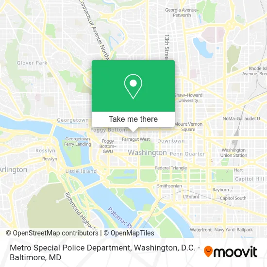 Metro Special Police Department map