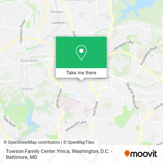 Towson Family Center Ymca map