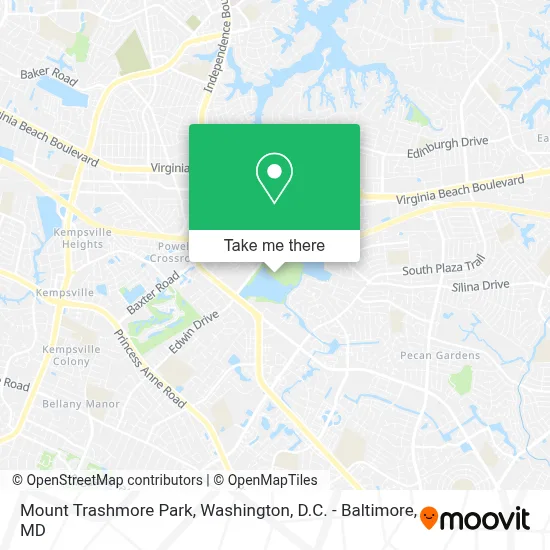 Mount Trashmore Park map