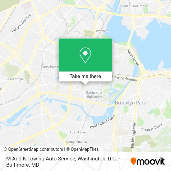 M And K Towing Auto Service map