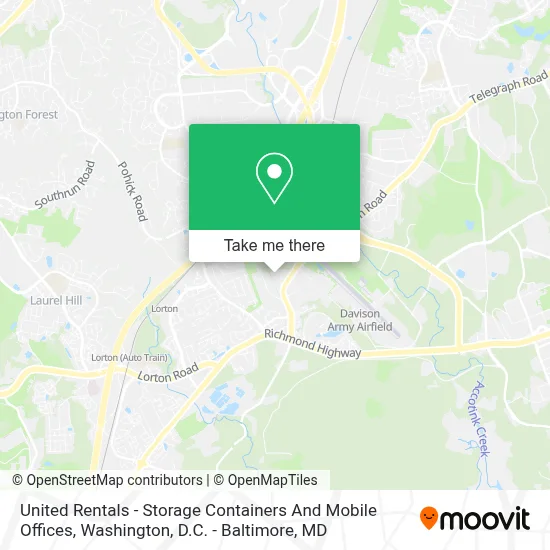 United Rentals - Storage Containers And Mobile Offices map