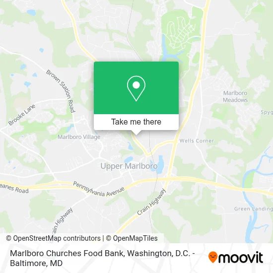 Marlboro Churches Food Bank map