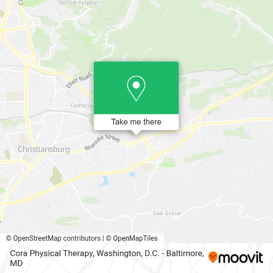 Cora Physical Therapy map