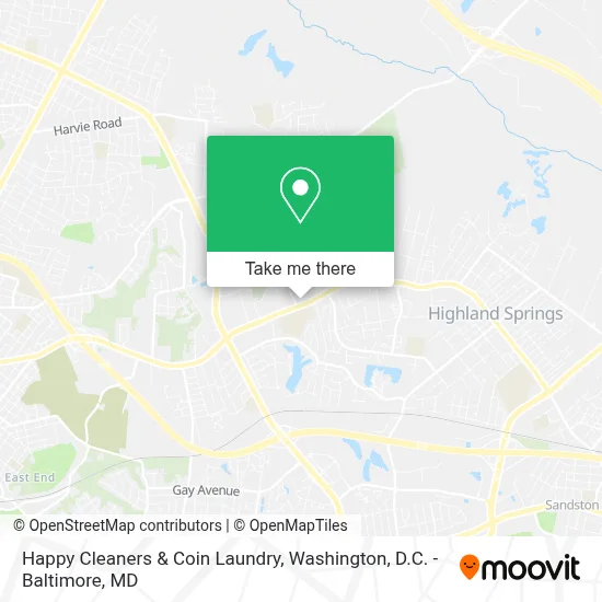 Happy Cleaners & Coin Laundry map