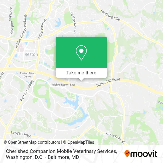 Cherished Companion Mobile Veterinary Services map