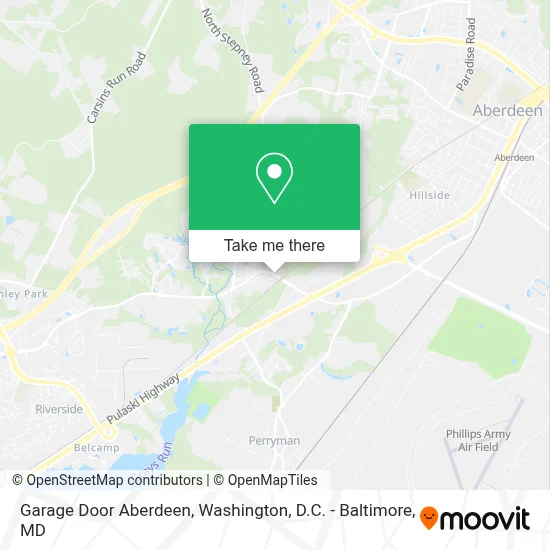 Garage Door Aberdeen map