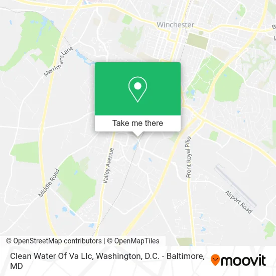 Clean Water Of Va Llc map