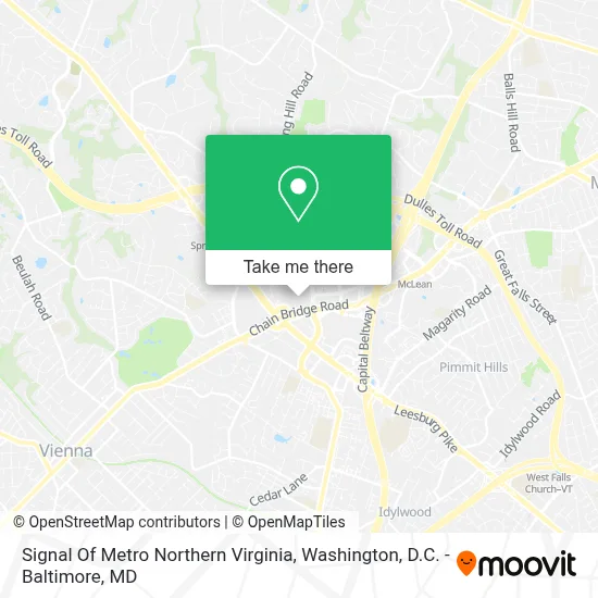 Signal Of Metro Northern Virginia map