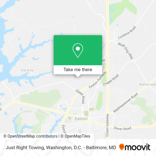 Just Right Towing map