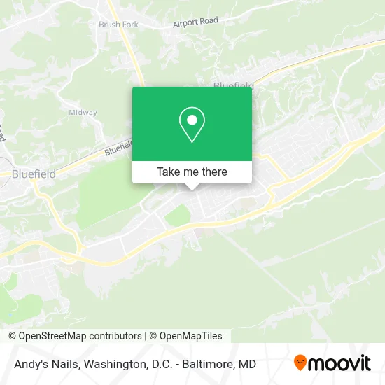 Andy's Nails map