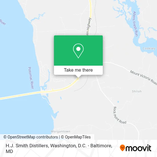 H.J. Smith Distillers map