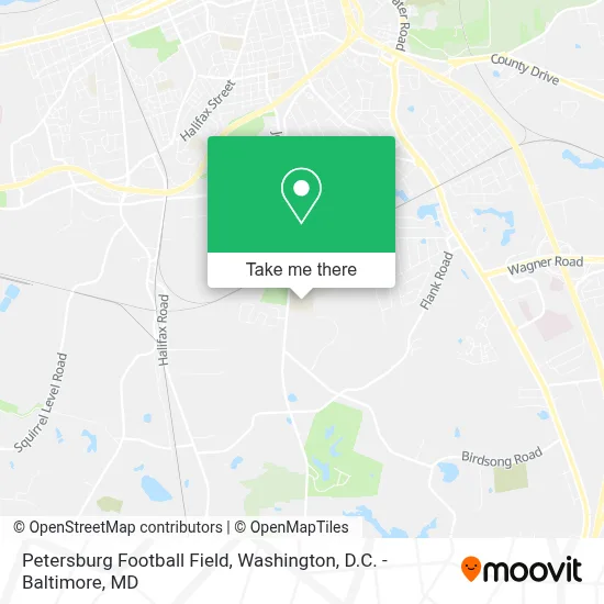 Petersburg Football Field map