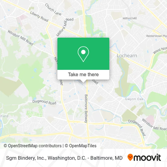 Sgm Bindery, Inc. map