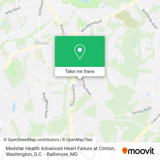 Medstar Health Advanced Heart Failure at Clinton map