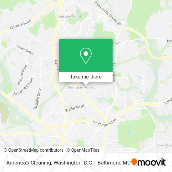 America's Cleaning map