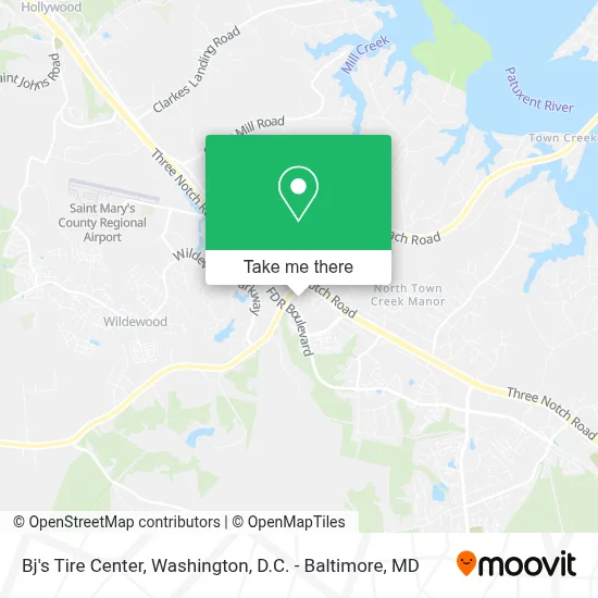 Bj's Tire Center map