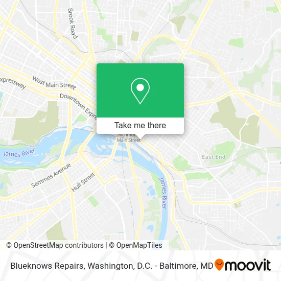 Blueknows Repairs map