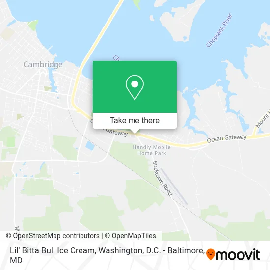 Lil' Bitta Bull Ice Cream map