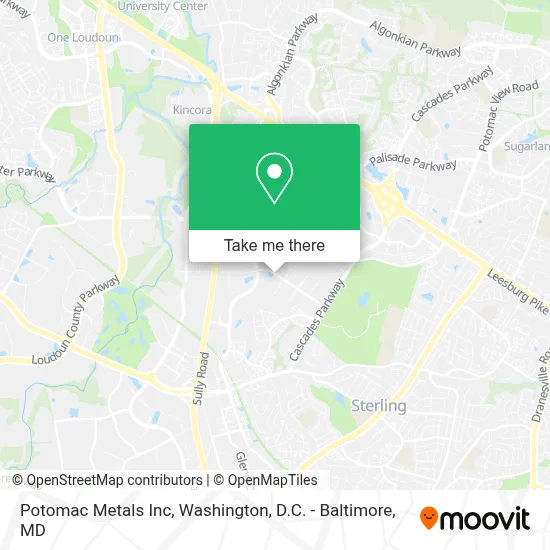 Potomac Metals Inc map