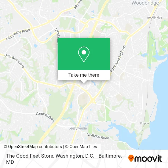 The Good Feet Store map
