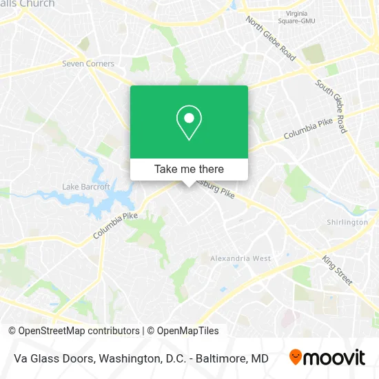Va Glass Doors map