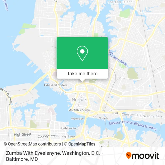Zumba With Eyesisnyne map