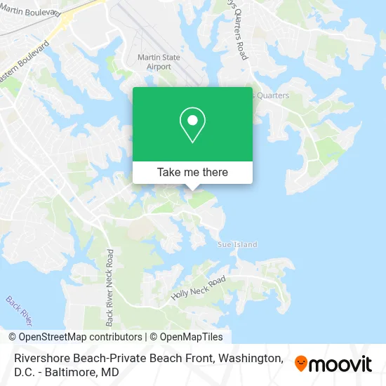 Rivershore Beach-Private Beach Front map