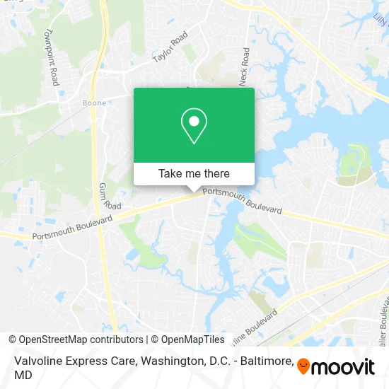 Valvoline Express Care map