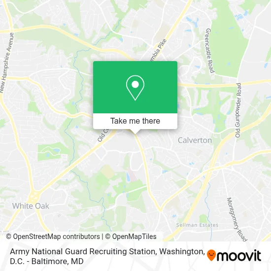 Army National Guard Recruiting Station map