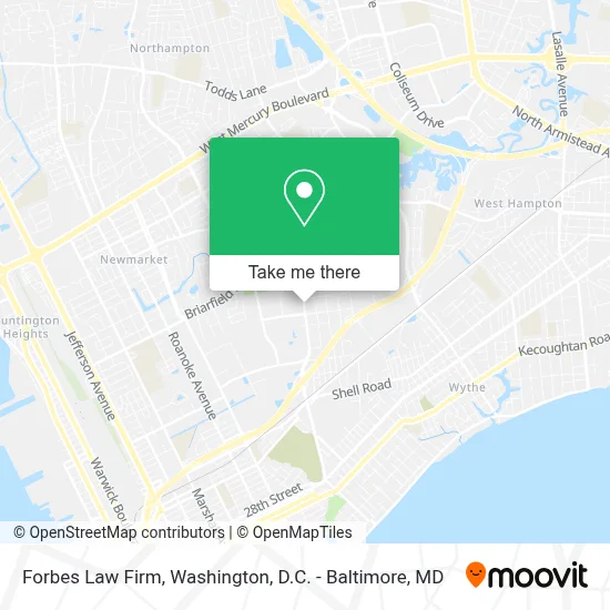 Forbes Law Firm map