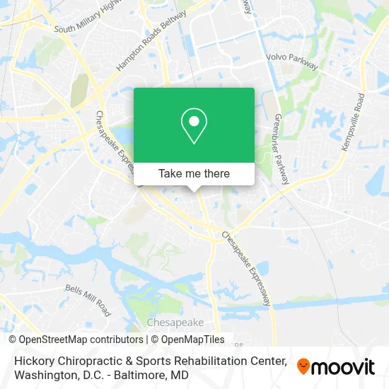 Hickory Chiropractic & Sports Rehabilitation Center map