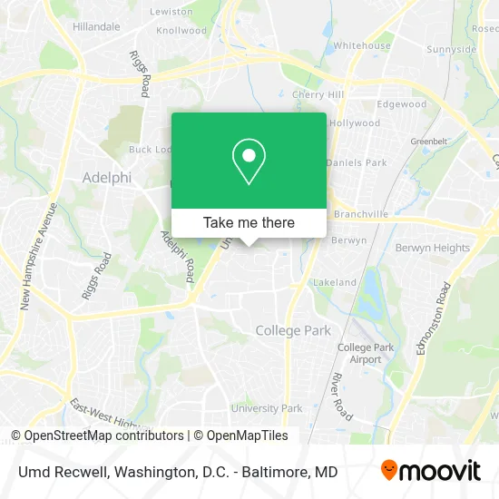 Umd Recwell map