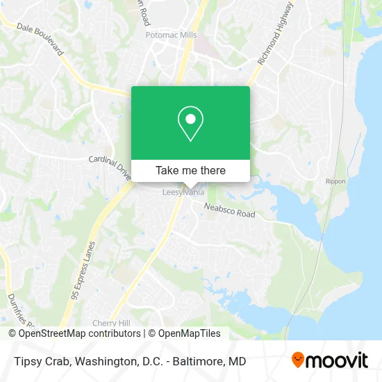Tipsy Crab map