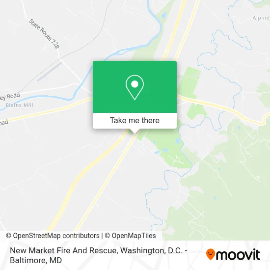 New Market Fire And Rescue map