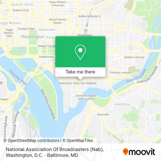 National Association Of Broadcasters (Nab) map