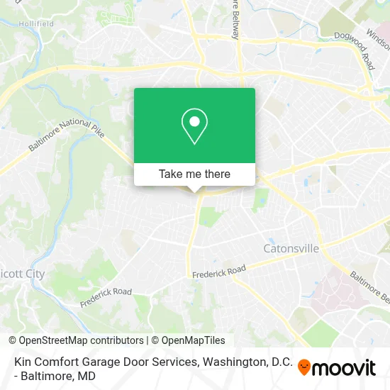 Kin Comfort Garage Door Services map