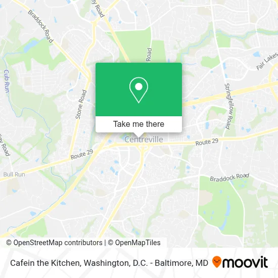 Cafein the Kitchen map