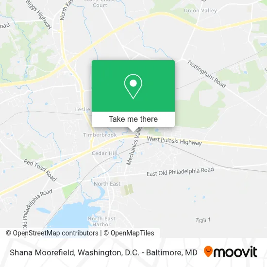 Shana Moorefield map