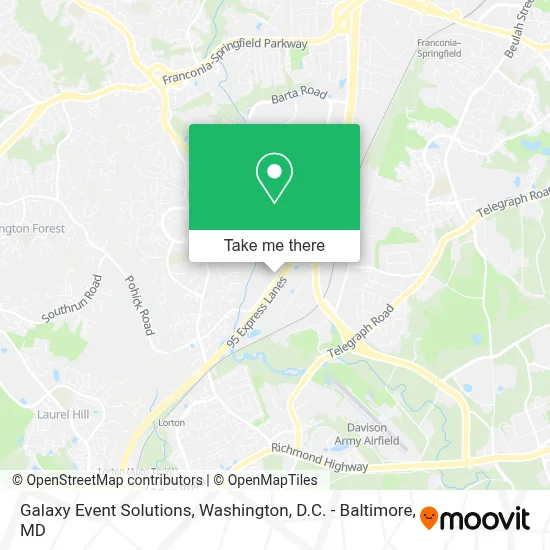 Galaxy Event Solutions map