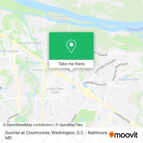 Sunrise at Countryside map
