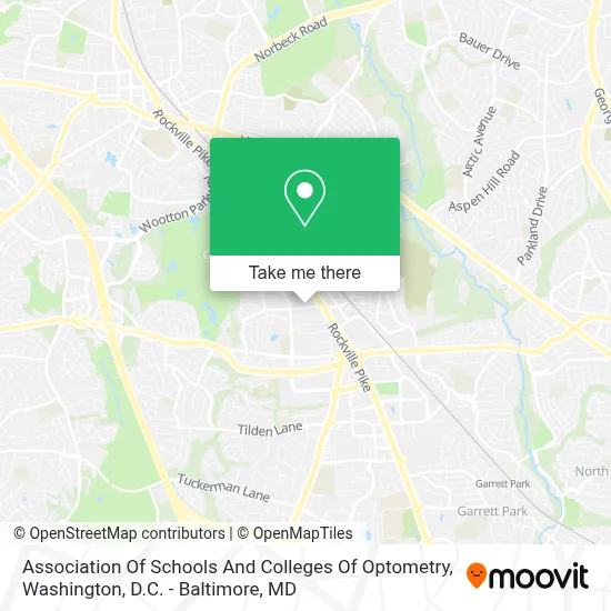 Association Of Schools And Colleges Of Optometry map