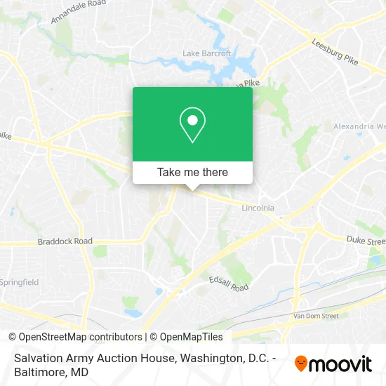 Salvation Army Auction House map